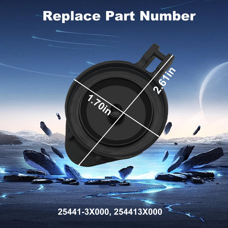 Radiator Coolant Reservoir Cap Compatible with Hyundai Elantra 2013-2020; Kia Forte 2014-2019, Forte5 2014-2018, Forte Koup 2014-2016, Soul 2012-2013 Replace# 25441-3X000