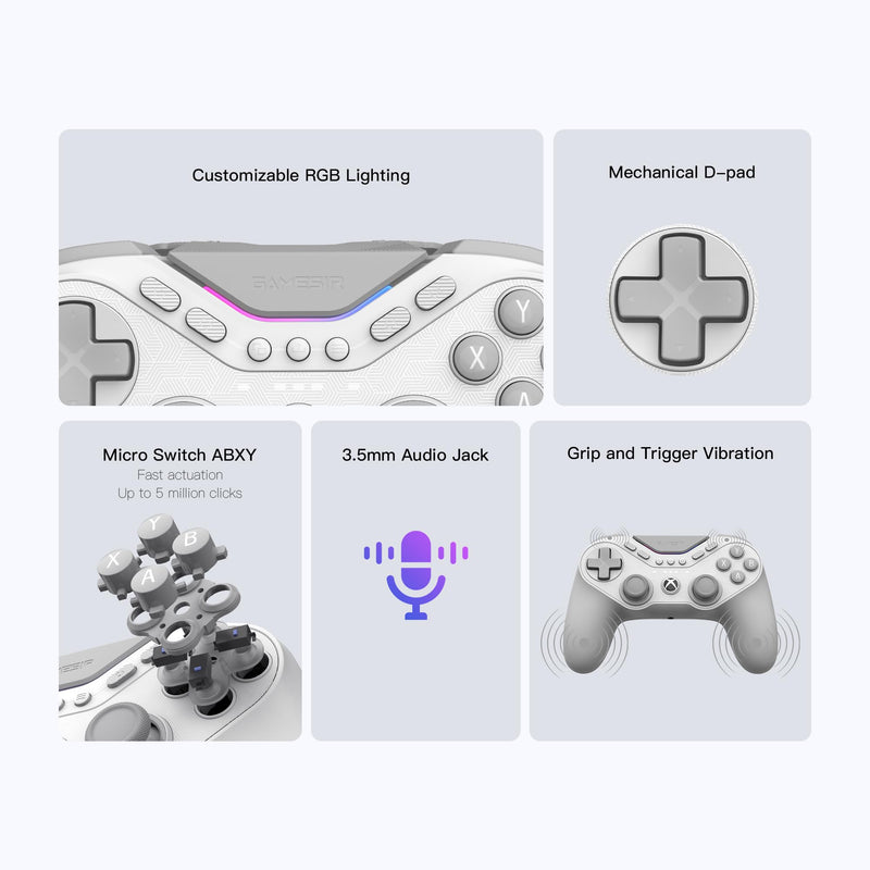 GameSir Tarantula Pro Wired Controller for Xbox/PC/Steam | 1000Hz Polling Rate on PC, TMR Sticks, Hall Effect Analog/Micro Switch, 9 Remappable Programmable Buttons, 3.5mm audio