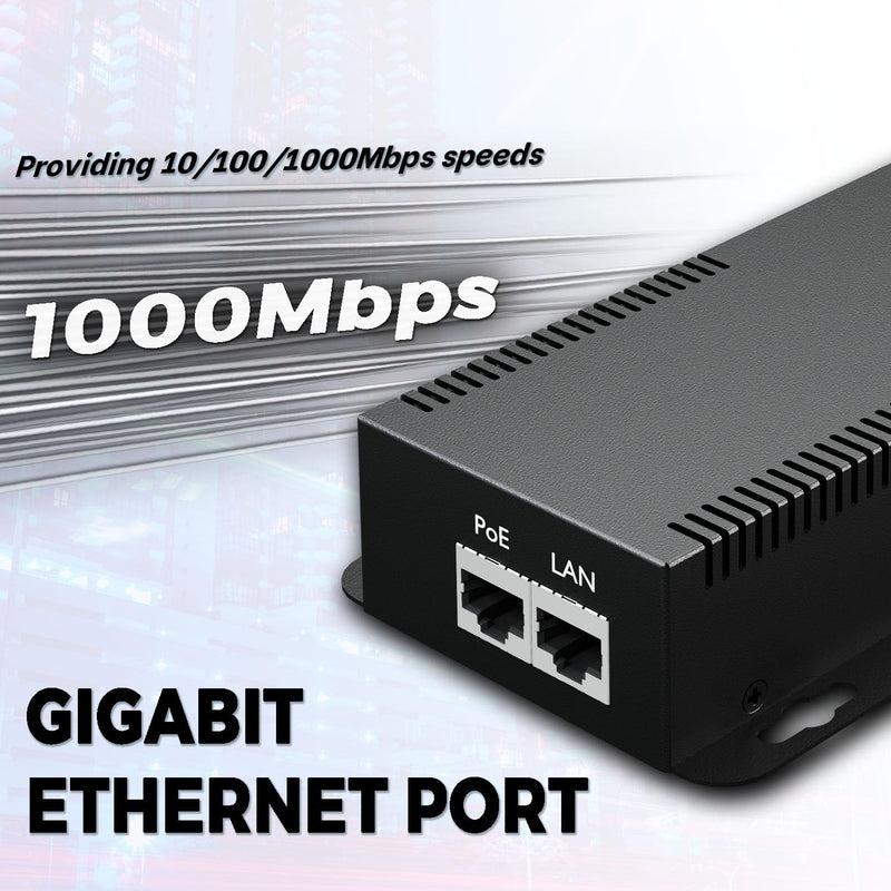 PROCET Gigabit PoE Splitter 12V/5.95A, IEEE802.3af/at/bt Compliant 10/100/1000Mbps Ethernet Splitter for 71.4W Non-PoE PDs, High Power Communication Station/Wireless APs/, PT-PD208GBH-12 12.0 Volts (DC)