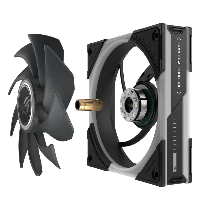 ASUS ROG Eurux GR120 ARGB PWM Fan Single Pack 120mm PWM Fan, 2600RPM, Patented Daisy-Chain Design, Custom Lighting