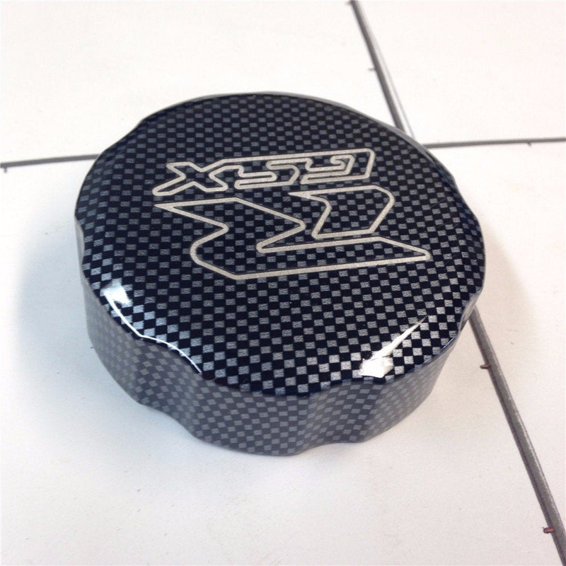 XKMT-Carbon Billet Aluminum Brake Fluid Reservoir Cap Cover"GSXR" Engraved Compatible With 1992-2012 GSXR 600/1988-2012 GSXR 750/2001-2012 GSXR 1000 [B017QV9KXI]