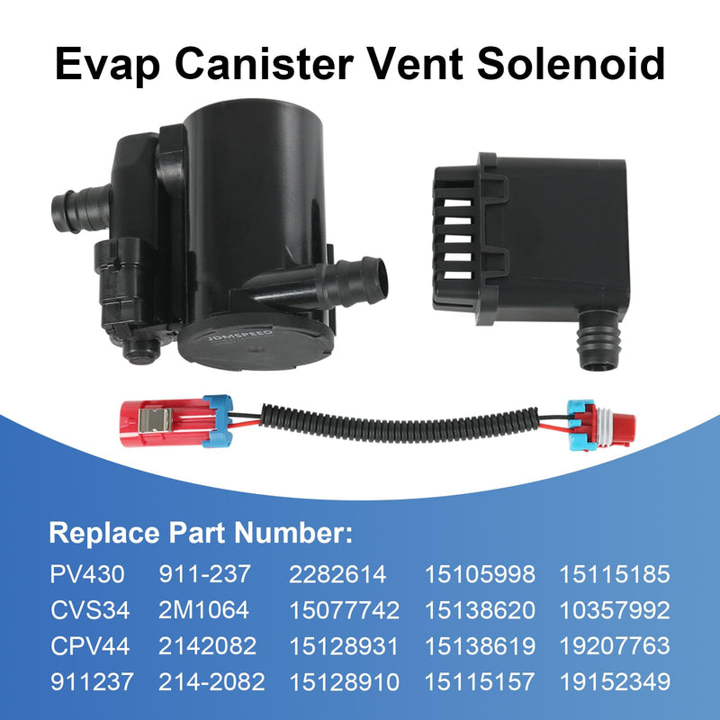 Evap Canister Vent Solenoid Valve P0449 Compatible with Chevy Silverado GMC Sierra 1500 2500 3500 HD Classic 2004-2010 Vapor Canister Vent Solenoid Replaces# 911-237 19207763 10357992 CVS34 911-237 Solenoid Valve