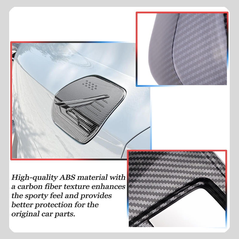 Fuel Tank Cap cover, For KIA K4 2024 2025 2026, Car Fuel Tank Cap Decoration Accessories - Carbon Fiber Fuel Tank Cap cover