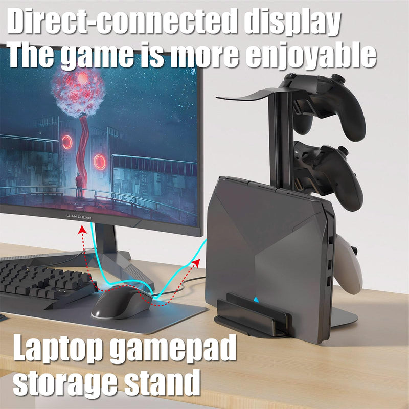 Game Controller Holder & Headphone Stand for Desk, 3-Layer Headset Holder Storage Organizer Switch/Headphones/Controller/Laptop Mobile Phone