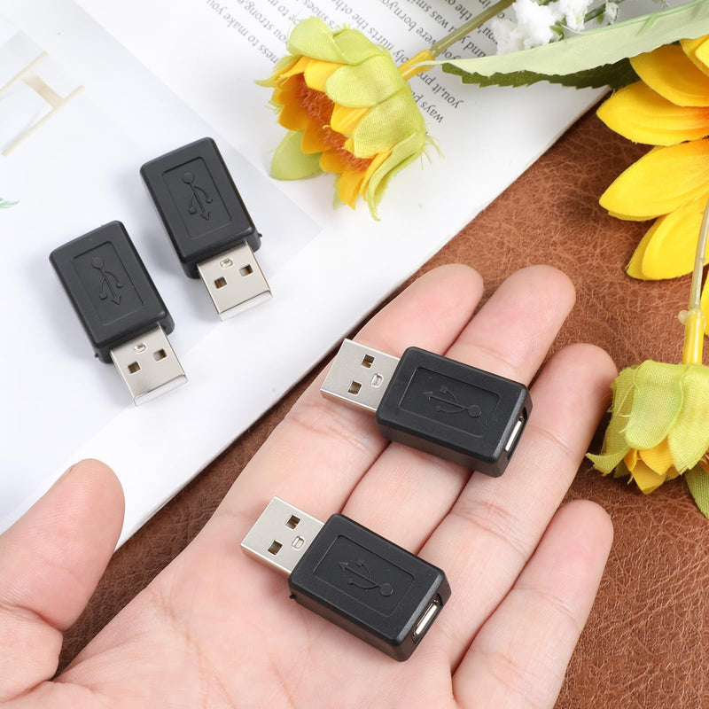 5PCS USB Micro to USB A Adapter | Type-A Male to Micro Female Converter Connector for Tablets Speakers Digital