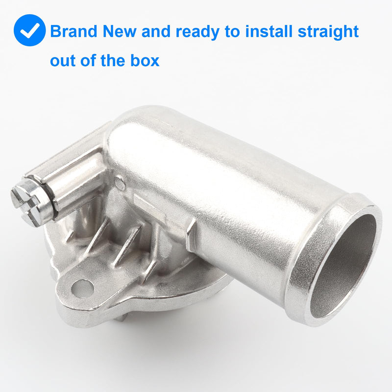Upgrade Aluminium Thermostat Housing Assembly, Replace 902-3035HP, 9023035HP Compatible with Chrysler Dodge 3.6 3.6L - 2011-2022 Chrysler 300, 2011-2022 Challenger, 2011-2022 Charger, 2013-2017 300C