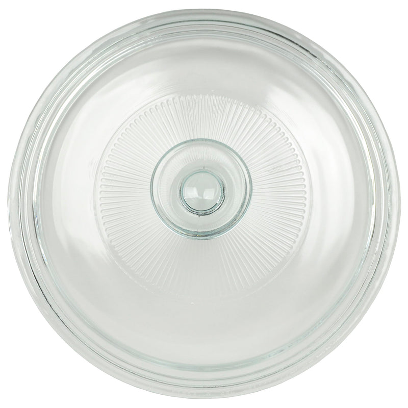 CorningWare G-5C Clear 1.5 Quart Fluted Round Replacement Glass Lid