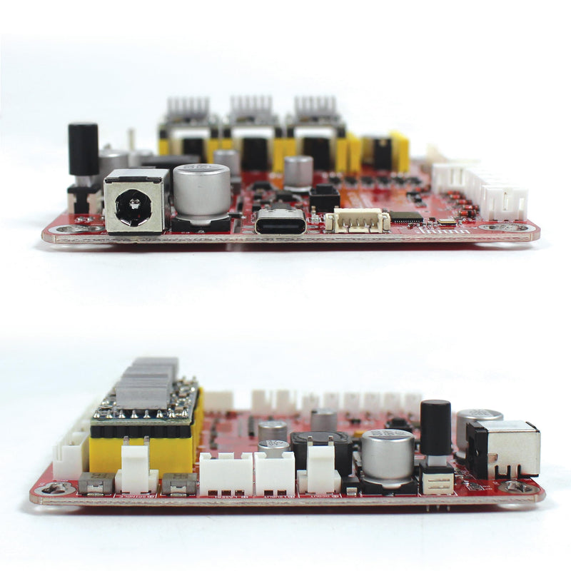RATTMMOTOR CNC Controller Board 4 Axis GRBL Controller Board USB Port 12-24VDC CNC Router Engraving Machine Driver for DIY Mini CNC Wood Router Machine Red