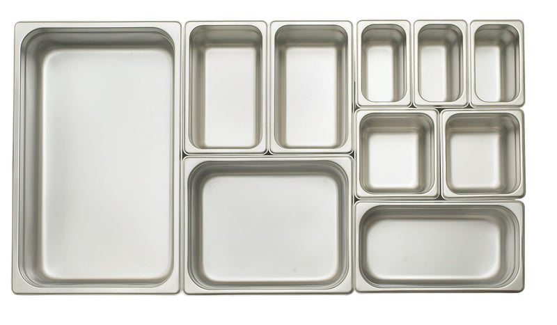 Winco Anti-Jamming Steam Pan, Full-Size x 4-Inch,Stainless Steel,Medium 4" Deep