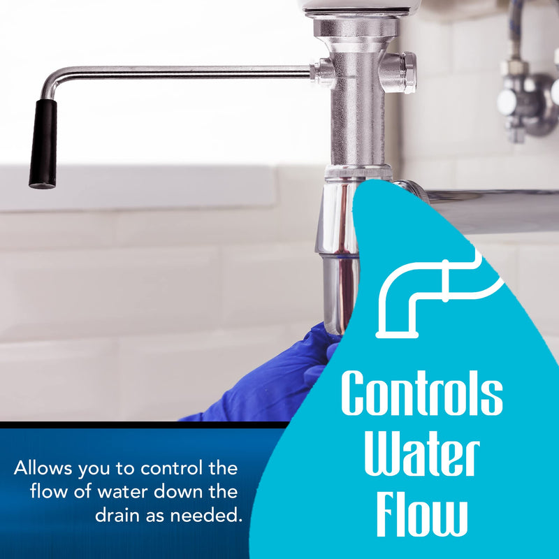 Rotary Twist Drain Handle for Commercial Sink, Controls Drain Stopper, Replaces Old Handles