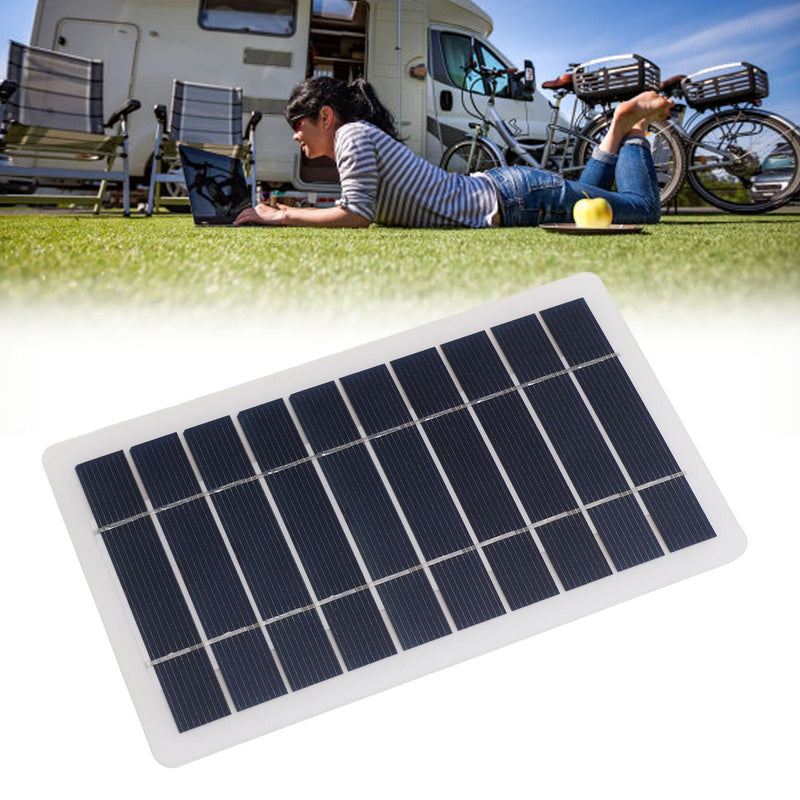 Generic 5WSolarPanelCharger, HighEfficiencyMonocrystallineSiliconUSBSolarPanelwithFastChargingforLaptopRadioMobilePhoneCampingHiking