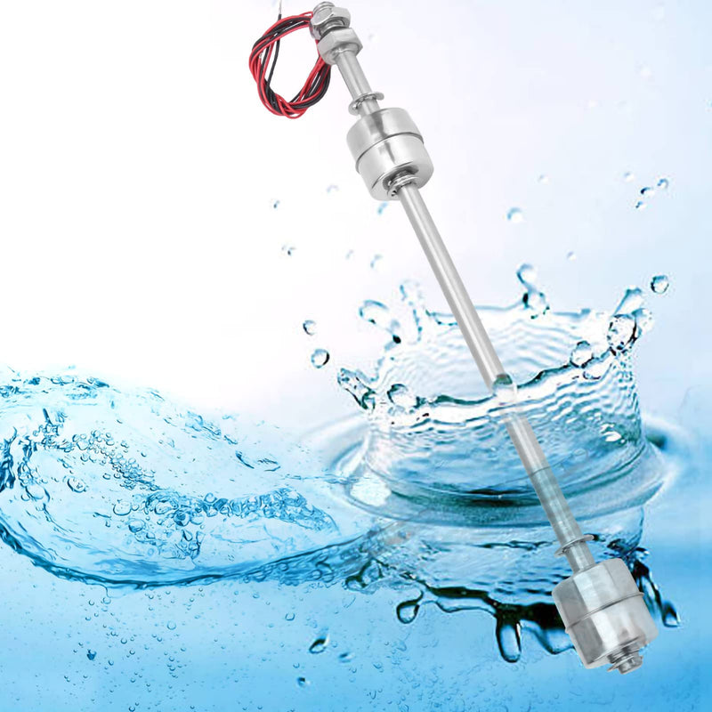 Float Switch Water Level Sensor Stainless Steel Double Ball Horizontal Liquid Level Control for Water Tank Pool Pump Aquarium Pond(250mm / 9.84in) 250mm / 9.84in