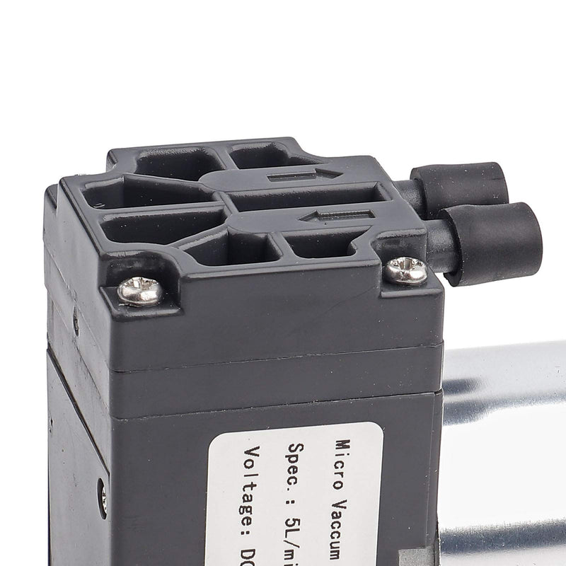 Mini Vacuum Pump, DC 12V 5L/min 120kpa Negative Pressure Suction Pumping with Holder 500mA - 65kpa