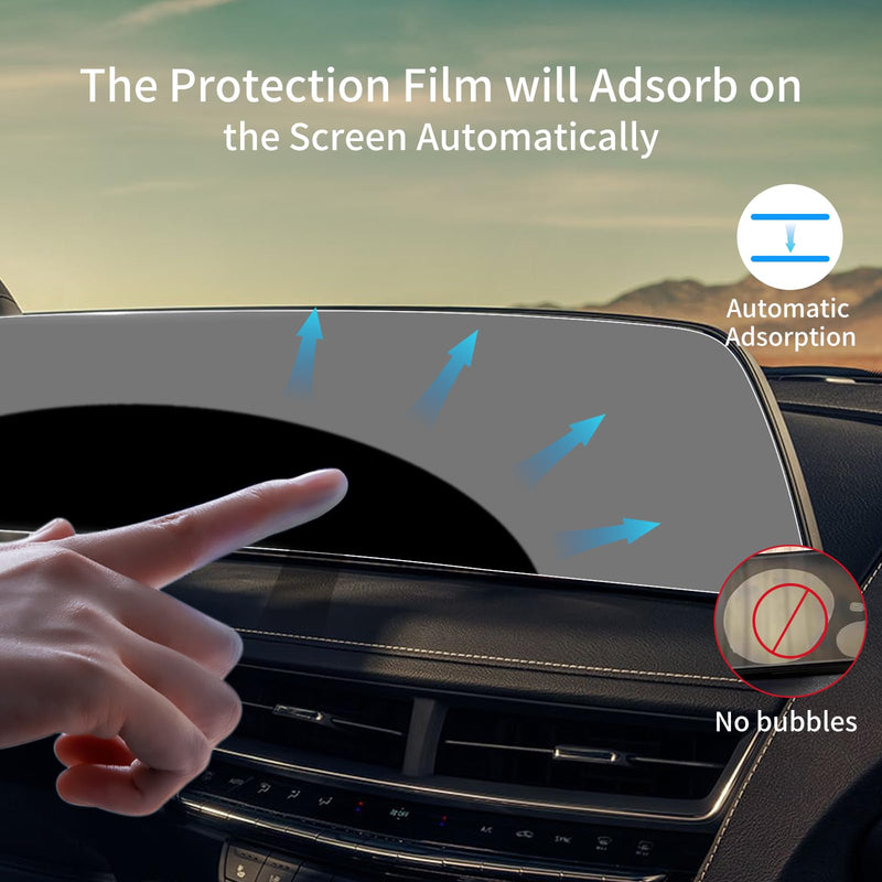 Tempered Glass Screen Protector for 2025 2026 Cadillac CT5 V-Series 33 Inch | for Cadillac CT5 Luxury/Premium Luxury/Sport/CT5-V/CT5-V Blackwing Curved Horizon Display Screen Accessories HD Anti-Scratch For 25-26+ CT5 AIO 33 Inch HD