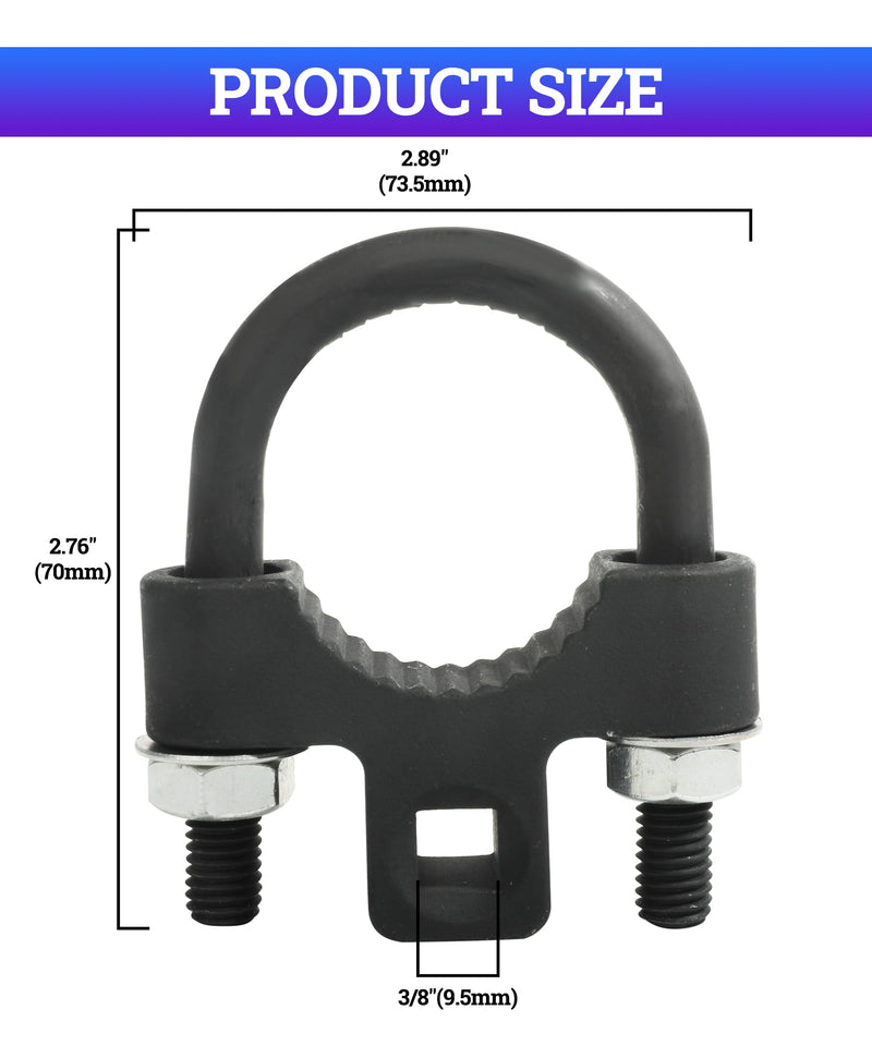 Zlirfy Tie Rod Removal Tool,3/8” inch Universal Low Profile Tool,Car Accessories Auto Tools Inner Tie Rod U-Wrench Repair Mechanic Tools,Inner Tie Rod Tool for Inner Tie Rod Removal and Installation