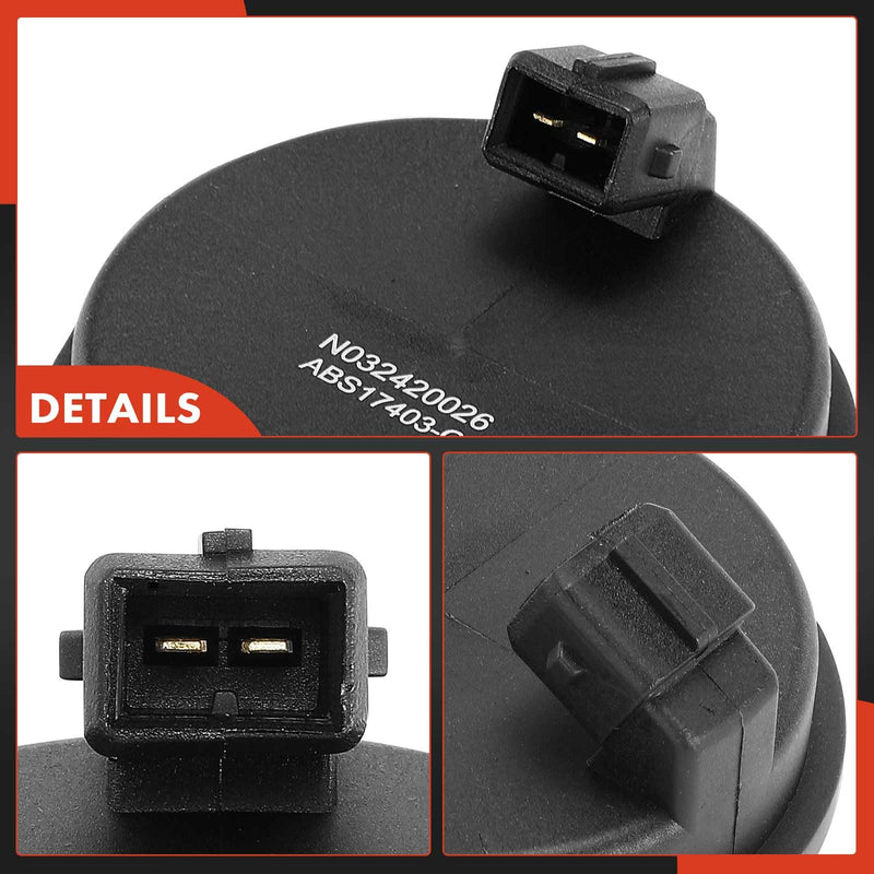 A-Premium Rear Side ABS Wheel Speed Sensor Compatible with Hyundai, Kia Models - Sonata 2014-2019, Tucson 2016-2021, Veloster N 2019-2022, Optima 2015-2020, Sportage 2016-2022, Cadenza, FWD, 2-PC Set Pack of 2