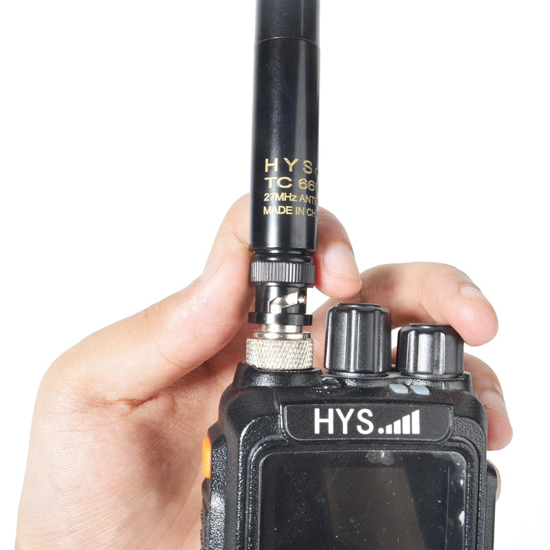 BNC 27MHz Telescopic Antenna for Uniden Cobra Handheld CB Radio | 42.5" Full Extended 6-section High Gain Portable CB Antenna