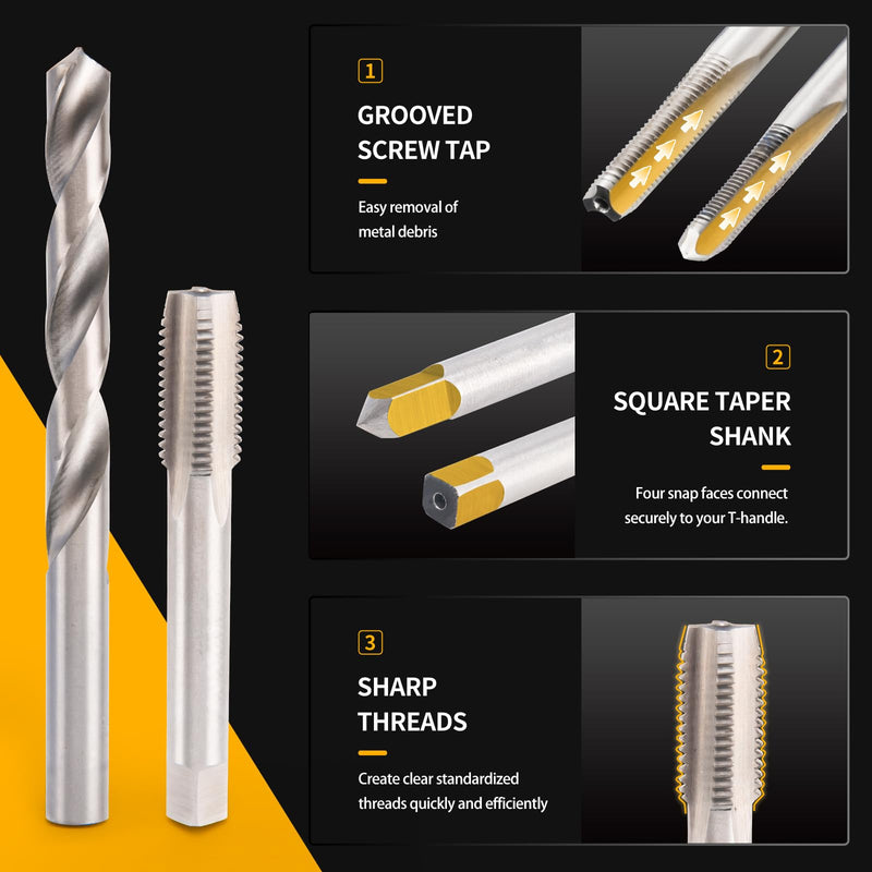 5/16-18 in Thread Repair Kit, SAE Helicoil Thread Repair Kit with HSS Drill and Stainless Inserts for All Metals, Composites, Polymers and Other Materials 5/16-18 In