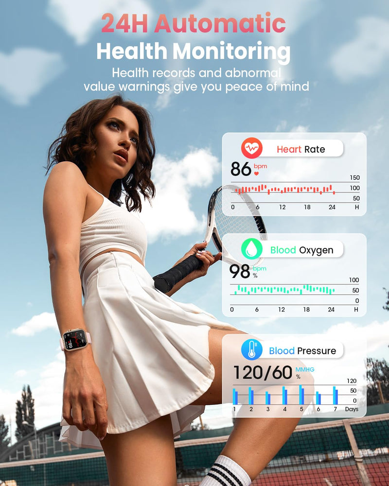 Smart Watch Women | 100+ Sports Mode Gold 1.85
