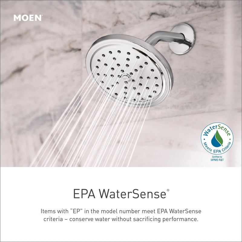 Moen Gibson Chrome Posi-Temp Pressure Balancing Eco-Performance Modern Shower Trim, Valve Required, T2902EP (Pack of 1)