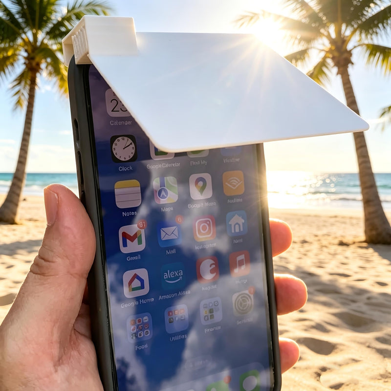 1pc Mobile Phone Sunshade is A Practical Accessory Designed to Enhance The Visibility of The Screen in Strong Sunlight (White) White