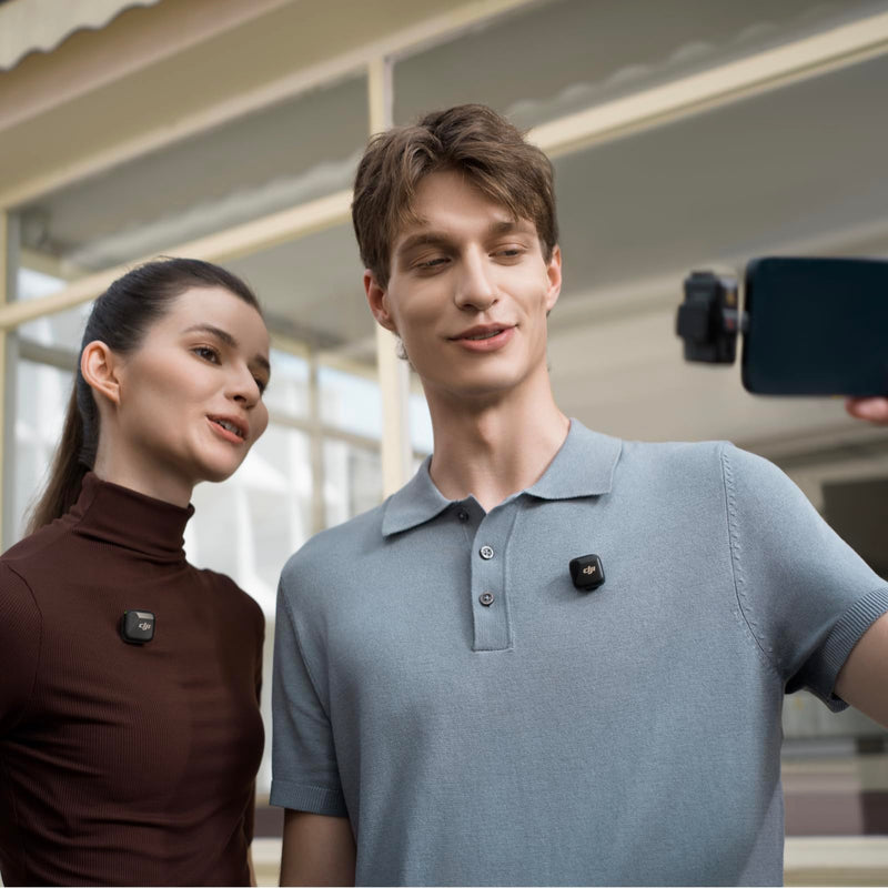 DJI Mic Mini (2 TX + 1 RX), Detail-Rich Audio, Wireless Lavalier Microphone for Camera/Android, 2-Person Vlog, Team Production Mic Mini (2 TX + 1 RX) Single
