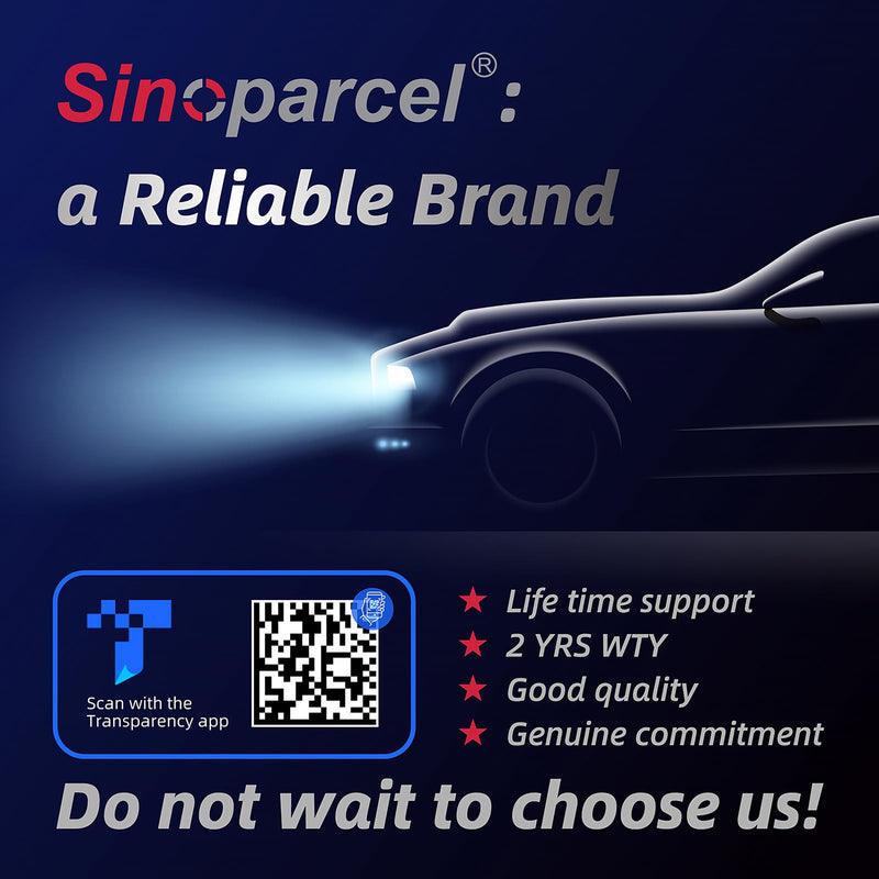 Sinoparcel D5S HID Headlight Bulb with Integrated Ballast - 6000K 35W Xenon Replacement High Low Beam Bulb - Pack of 1