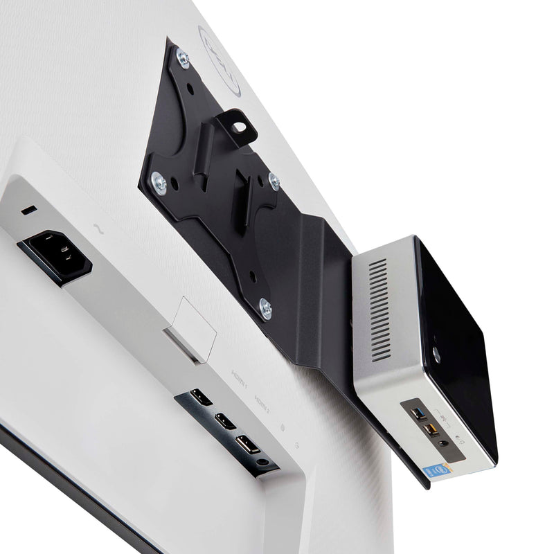StarTech.com VESA Mounting Bracket for NUC/Thin Clients or Laptop Docking Stations, VESA 75x75/100x100 Compatible NUC Mount