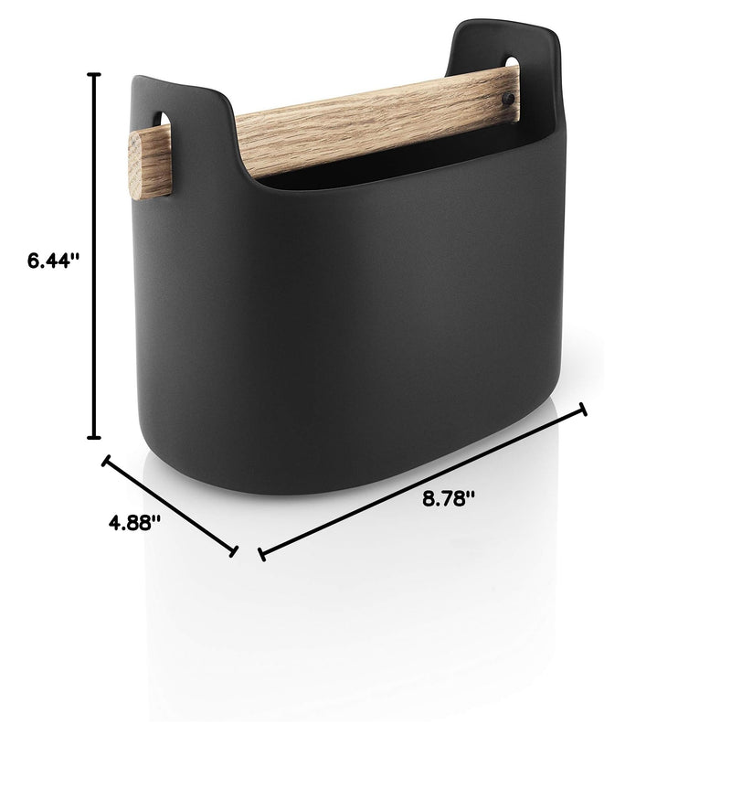 Eva Solo Toolbox H15 Low | Practical storage container 6 inch | Kitchen Organizer | Black 15cm/5.9in