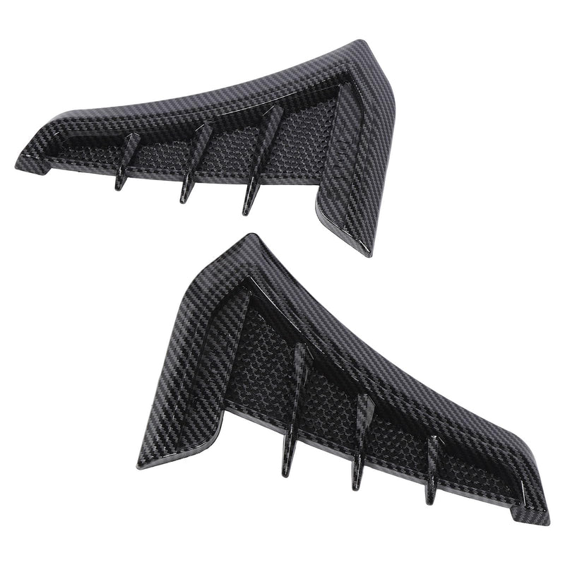 Side Vent Trim 1 Pair Side Vent Trim Sporty Look Enhanced Performance Side Mudguard Air Wing Vent Trim Sticker for 1 Series E90 E91 (Carbon Fiber Style) Carbon Fiber Style
