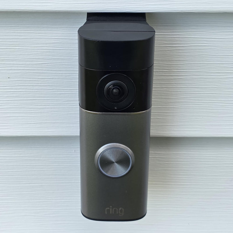 Vinyl Siding Mounting Bracket Compatible with Ring Battery Doorbell (Newest Retinal Models) Battery Doorbell 2K, Plus 2K & Pro 4K 3D Printed (4" Standard Vinyl Siding)