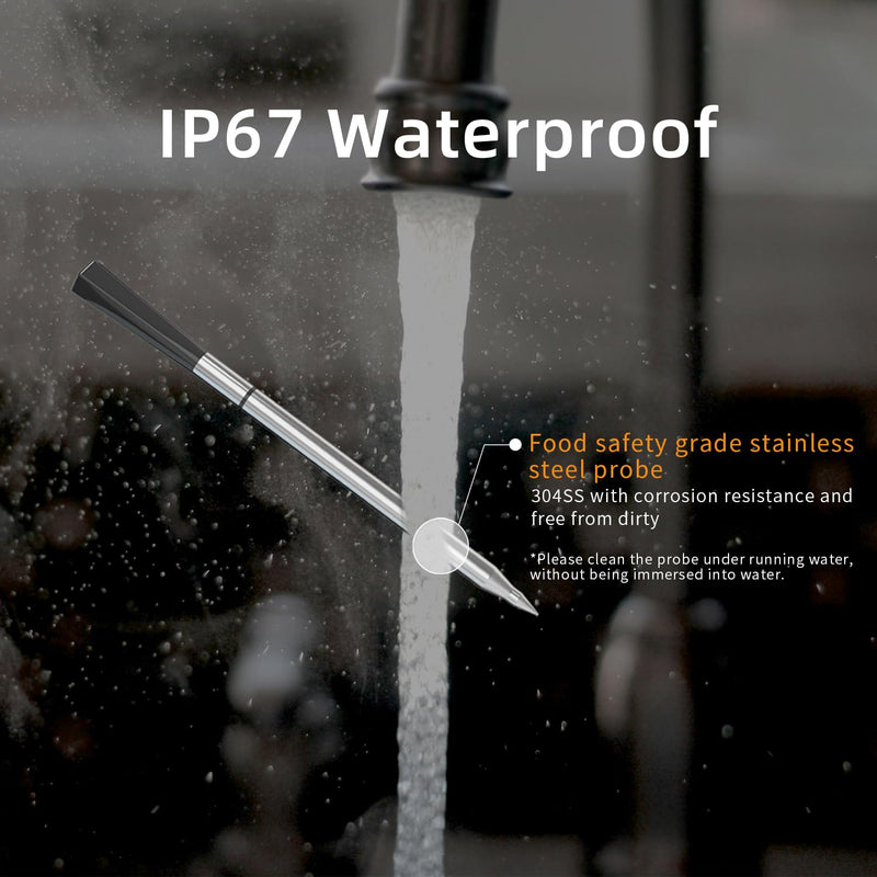 Smart Wireless Meat Thermometer | Kitchen Cooking Outdoor BBQ Grilling | 820FT Digital Bluetooth Thermometer