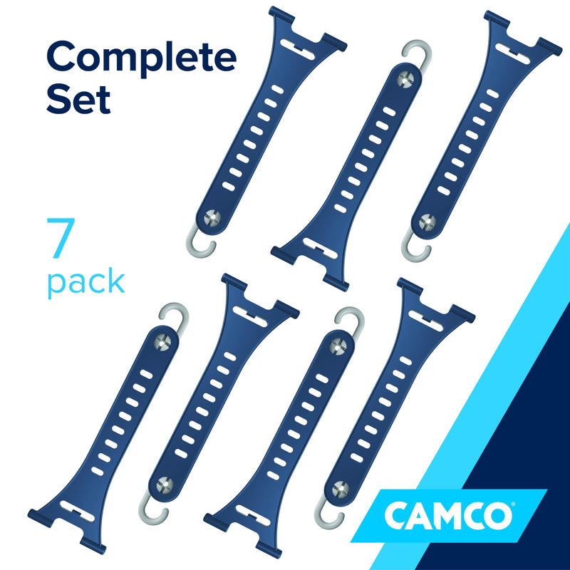Camco Quick-Set RV Awning Party Light Hangers — 7-Pack — Securely Hangs Awning Lights for RV Canopy — Camping Essentials for Easy Outdoor Lighting (42700)