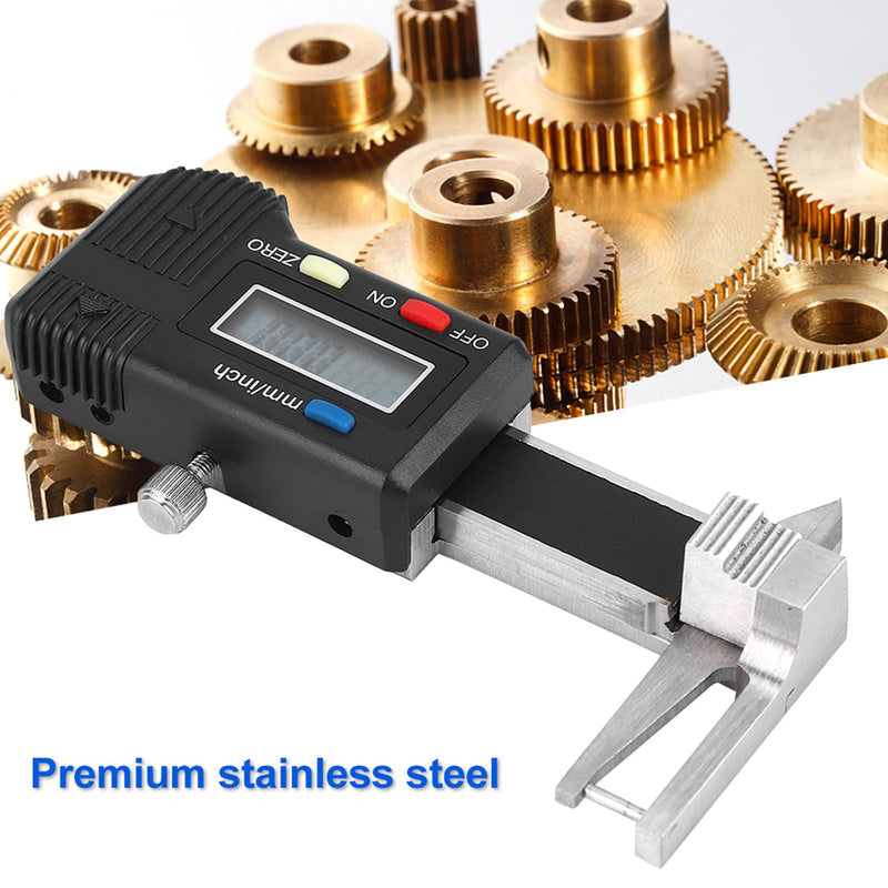 Electronic Digital Caliper, 1.5V Stainless Steel Micro Electronic Digital Display Triple Use Ruler Thickness Measuring Caliper 0~25mm Measuring Range, 0.03mm Accuracy