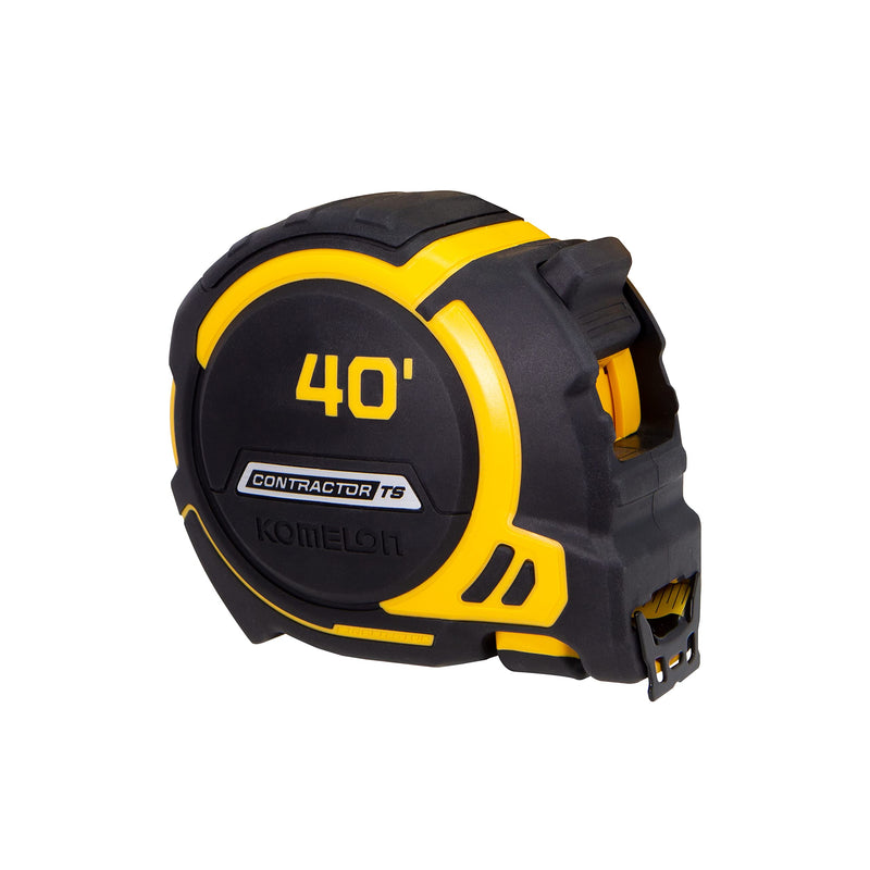 Komelon 40-Ft Contractor TS Wide Blade Tape Measure with Backside Printing, Manual Lock, Long Standout (93440) 3.7 m WIDEBLADE - 40FT