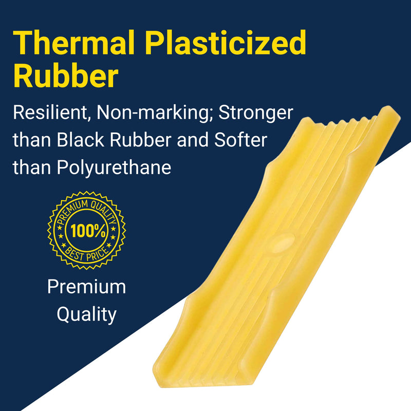 Tie Down Yellow PVC Keel Pad – 15" x 3.5" Boat Hull Protector for Trailers – Non-Marking, Flexible Cushion Pad – Mounts Easily to Cross Members – Made in USA Amber