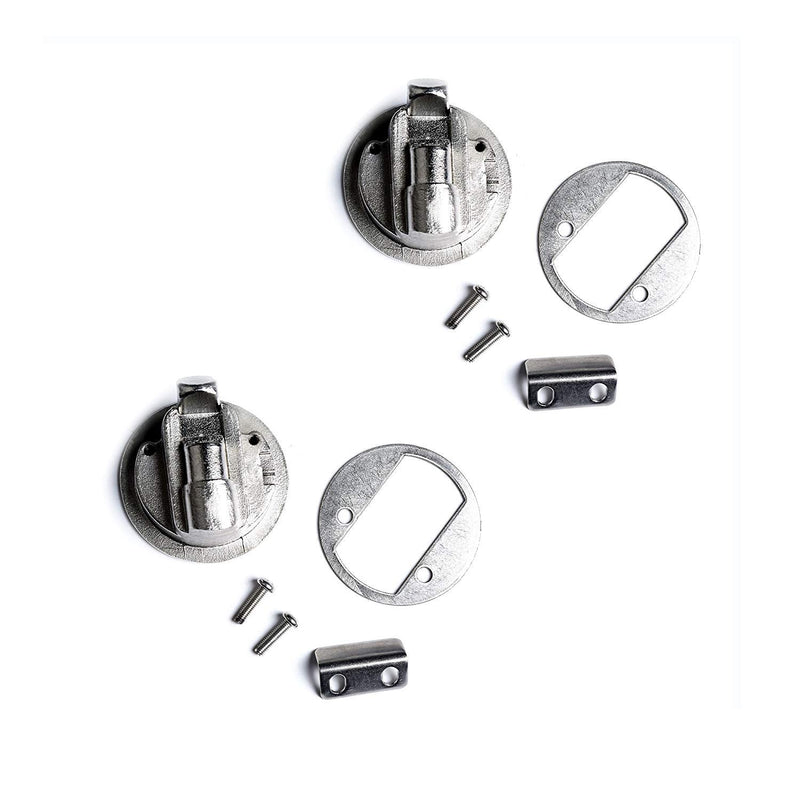 2Pcs Durable Flush Boat Hatch Stainless Steel Flush Pull Latch Lift Ring Handle Marine Locker