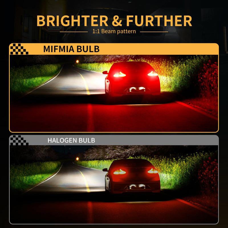7443 LED Bulb Red for Brake Lights, 500% Brighter 7440 7441 7444 7443R T20 W21W High Power 45-SMD Chipsets LED Stop Tail Brake Lights (Upgraded, Pack of 2) 7443/7440 Red