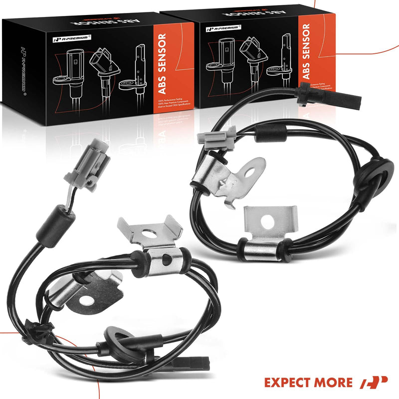 A-Premium 2PC Set Front ABS Wheel Speed Sensor Compatible with Subaru Forester 2008-2012, Impreza 2008-2010 - Front Driver and Passenger Side, Replace# 27540AG100, 27540AG101
