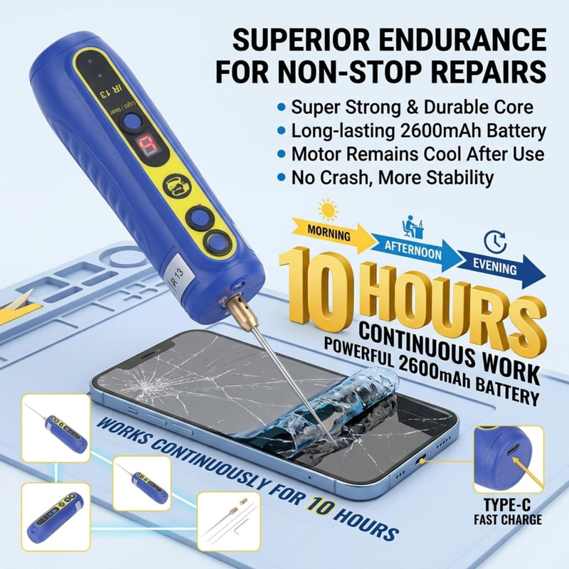 Electric Glue Removal Tool, IR13 Mobile Phone LCD Screen Hard Glue Remover 4 Levels Adjustable Electric Glue Removal Tool, Dry Glue for Mobile Phones Degumming