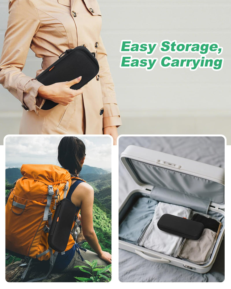 Black Stethoscope Case for 3M Littmann Classic III/Cardiology IV/MDF Acoustica Stethoscopes - Shockproof Hard Stethoscope Bag Large Travel Carrying Case for Medical, Doctor, Nurse Accessories Black L - 11.8" L x 5.1" W x 2.4" H