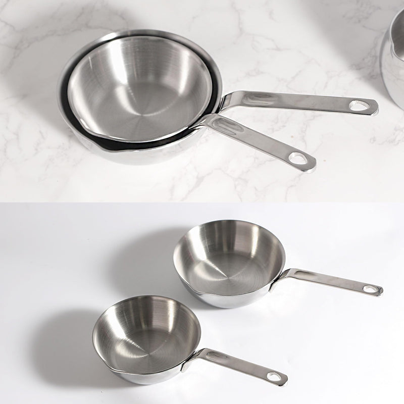 IMEEA 5.5” Small Egg Frying Pan 304 Stainless Steel 1–2 Egg Omelet Pan 5.5 Inch