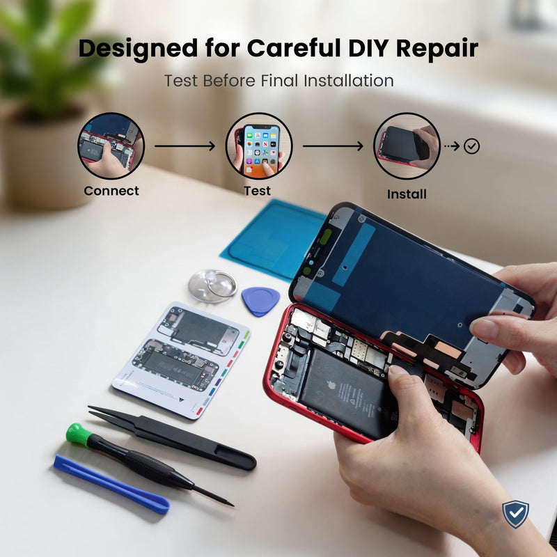 AuraLens for iPhone 11 Screen Replacement Kit LCD Touch Display Assembly | A2111 A2221 A2223, FHD INCELL Digitizer 6.1 Inch, COF, Pre-Tested, Repair Tools, Waterproof Adhesive, Magnetic Screw Pad