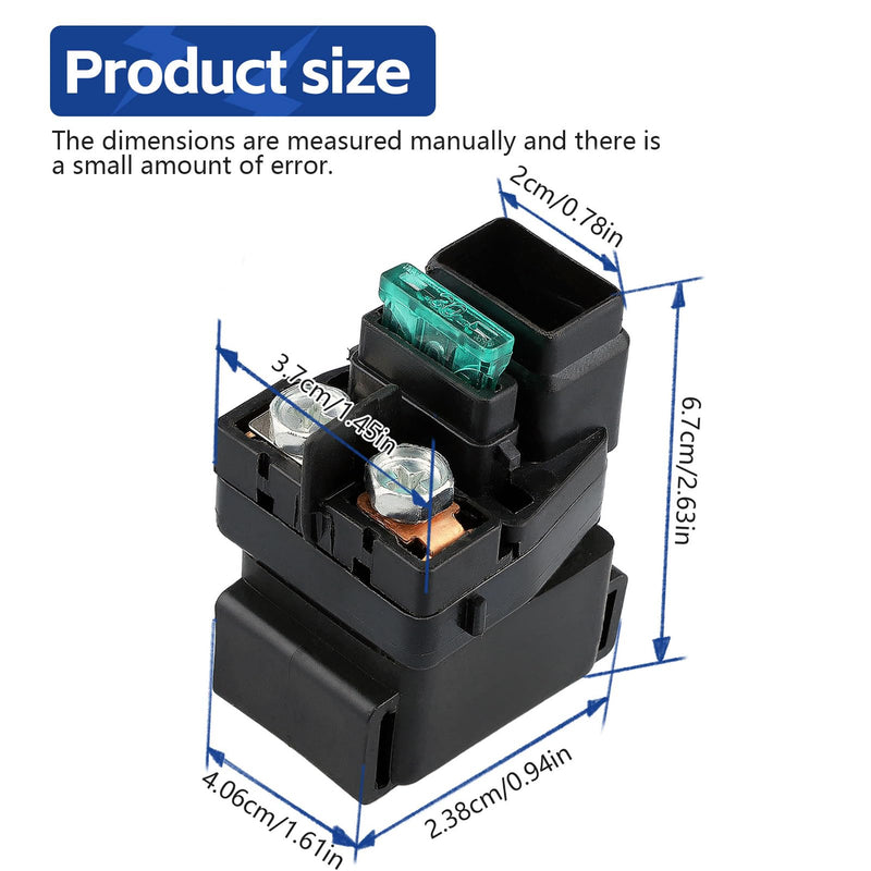 Starter Solenoid Relay for Arctic cat 500 400 375 454 1998-2005 ATV Suzuki GSXR 1000 2001-2004 GSXR 750 600 1996-2000 DR650SE 1996-2016 Bandit 600 1996-2003 Bearcat 1998-2005
