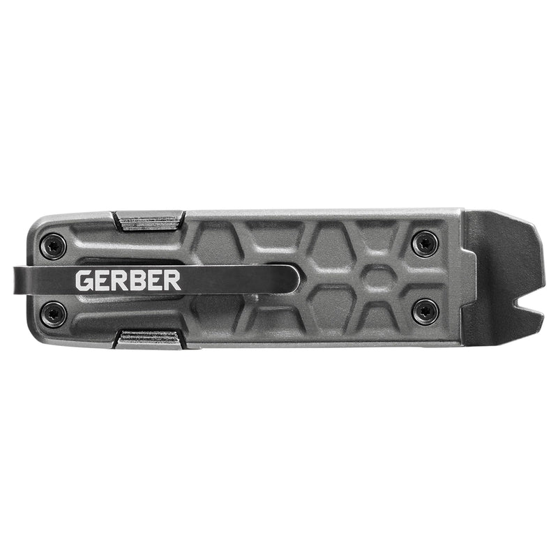 Gerber Gear Lockdown Pry 10-in-1 Multitool EDC Pocket Knife with Pry Bar for Survival, Hunting and Fishing, Gifts for Men Pry - Silver