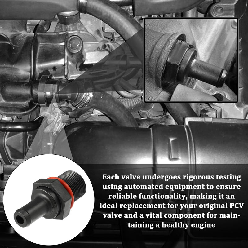 26740-2G000 045-0404 PCV Valve For Hyundai Elantra Sonata GT Genesis Coupe Santa Kona Fe Tucson; kia Forte Soul Optima Rondo Sorento Seltos 1.6L 1.8L 2.0L 2.4L 3.3L 267402G000 PCV490 6P1359(1PCS) 1PCS