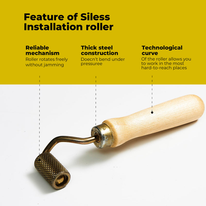 Siless Professional Roller Set of 2 Heavy Duty Sound Deadener Installation Tool for Automotive Car Audio Sound Deadening Material Insulation Application Pro Set