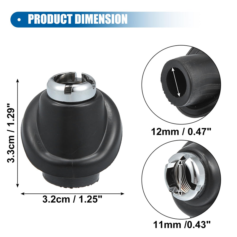 X AUTOHAUX Rubber Antenna Nut Top Cap for Toyota Tacoma 1995-2004 Antenna Mount Base Adapter Replace No.86396-04010