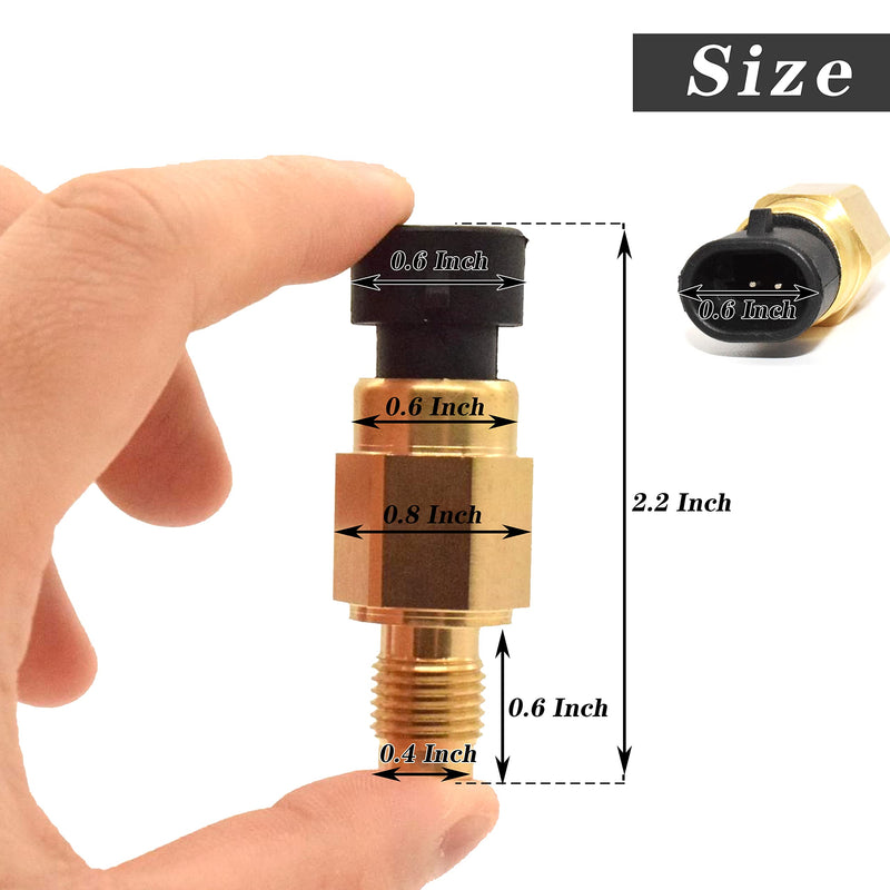 Rldym Engine Temperature Sensor for EFI Harley Davidson VTwin Road King Fat Boy Dyna Sportster 883, OE:32446-99 1050-0239 DS-289285 MC-TS1 Cycle Parts (Orange)