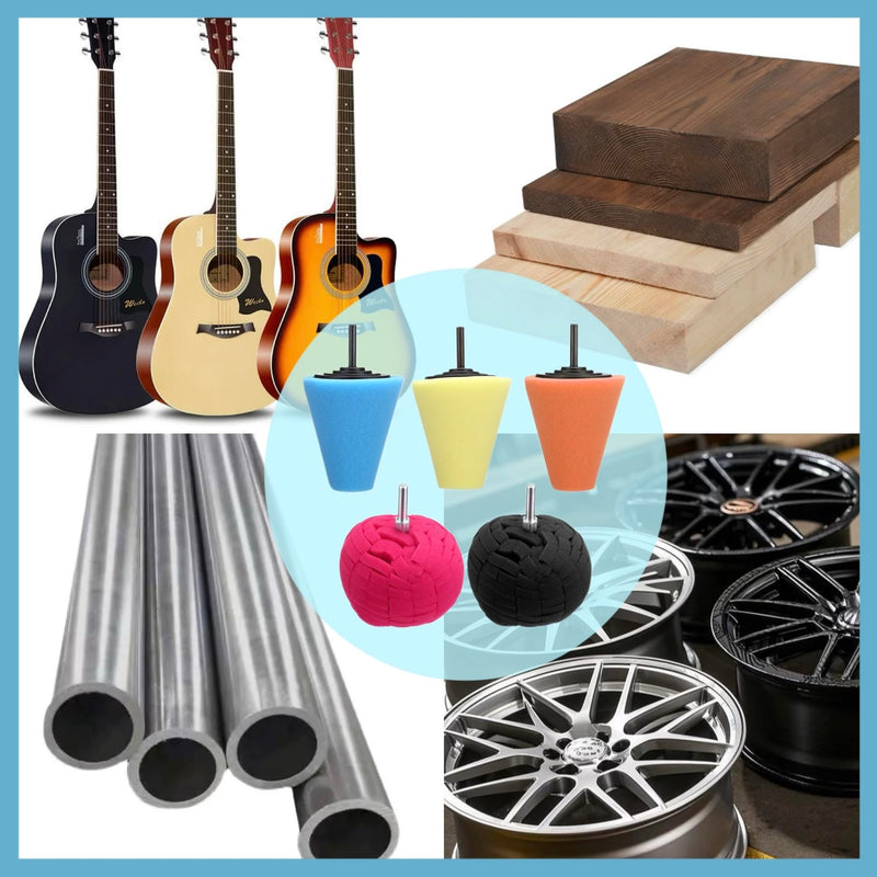 5Pcs Polishing Foam Sponge Polishing Balls Wheel Cleaning Tools Car Wheel (for Drills Car Polisher and Polisher Kits for car Care, Metal, Plastic, Ceramic and Glass.